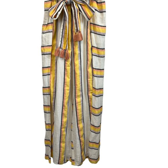 Saylor Patrice Striped Cotton Slit Leg Jumpsuit Size S - Picture 4 of 13